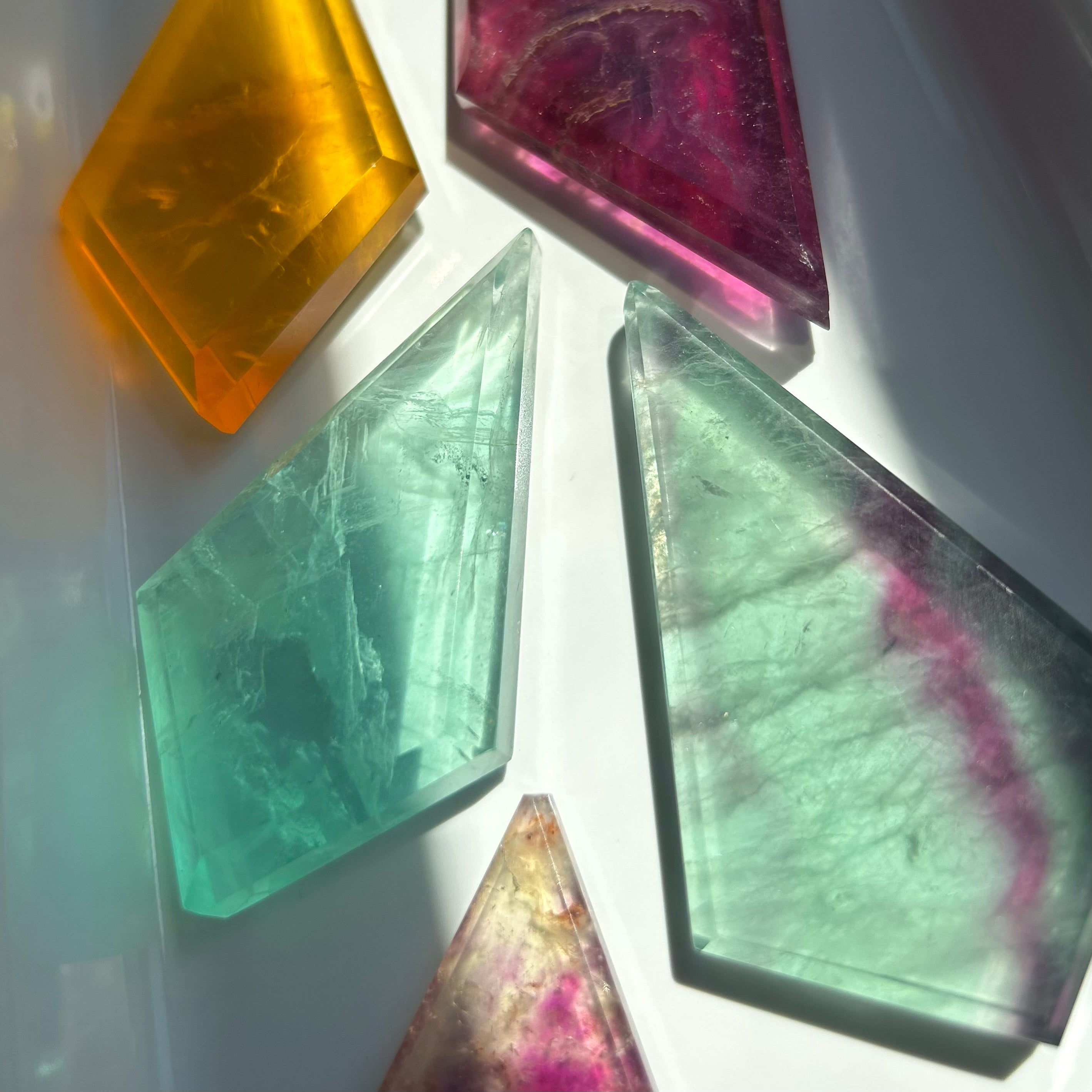 Rainbow Fluorite Diamond