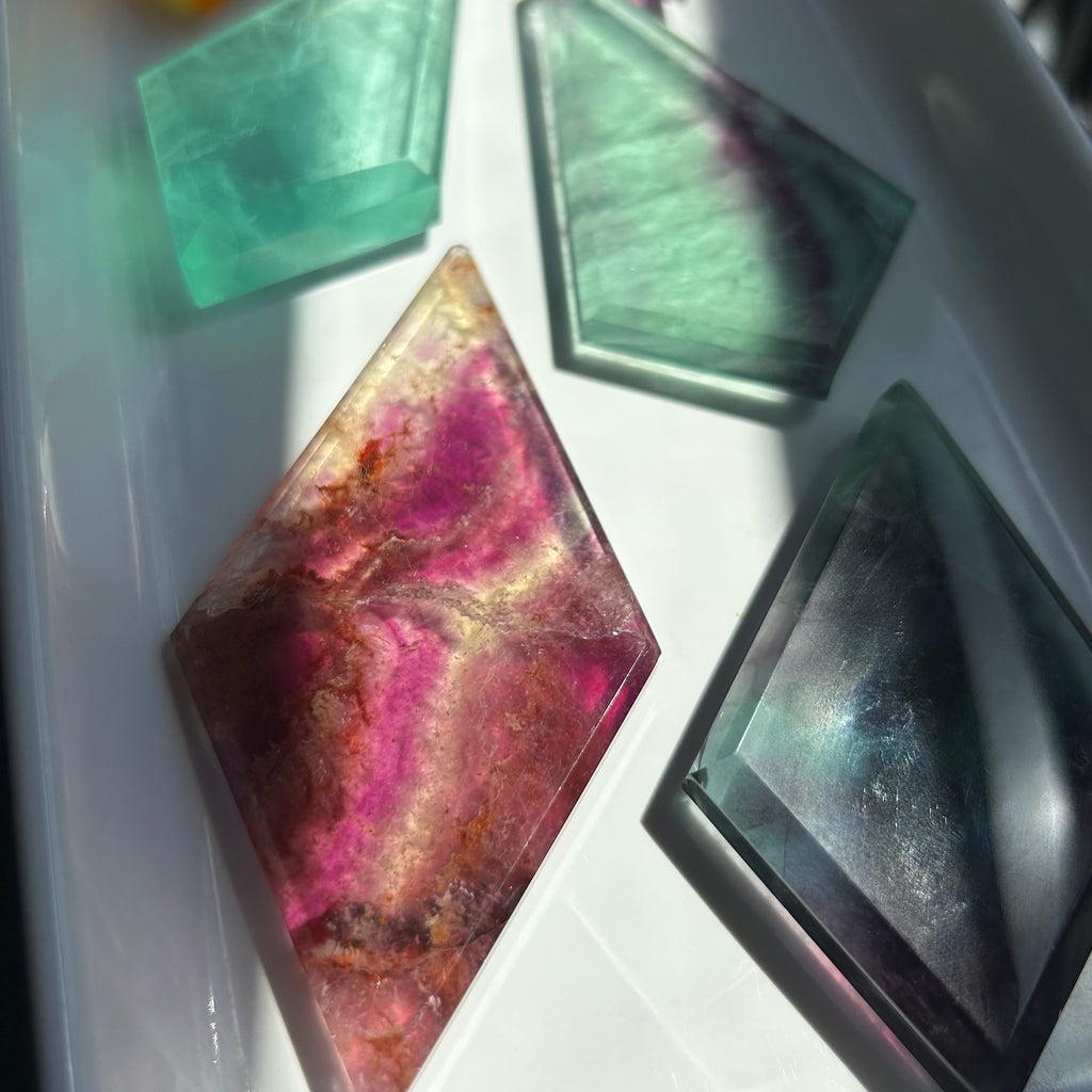 Rainbow Fluorite Diamond