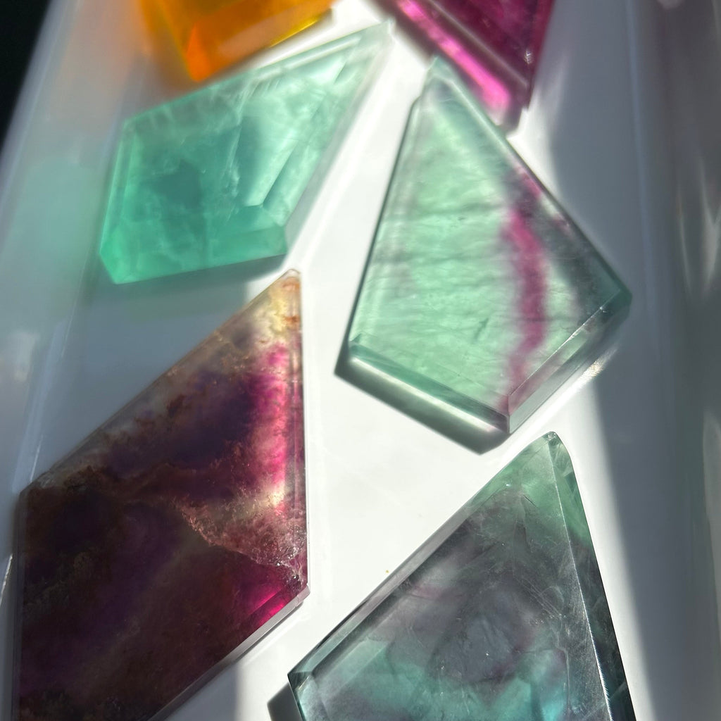 Rainbow Fluorite Diamond