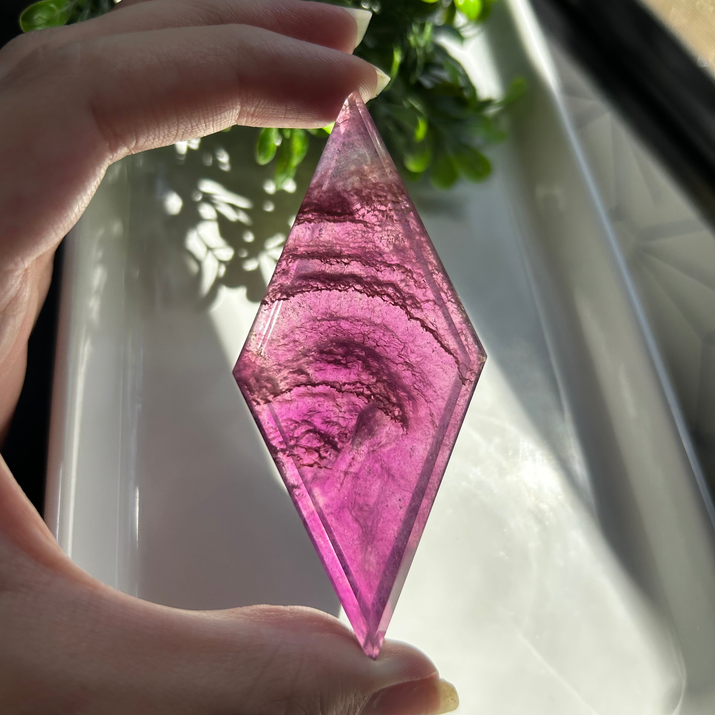Rainbow Fluorite Diamond