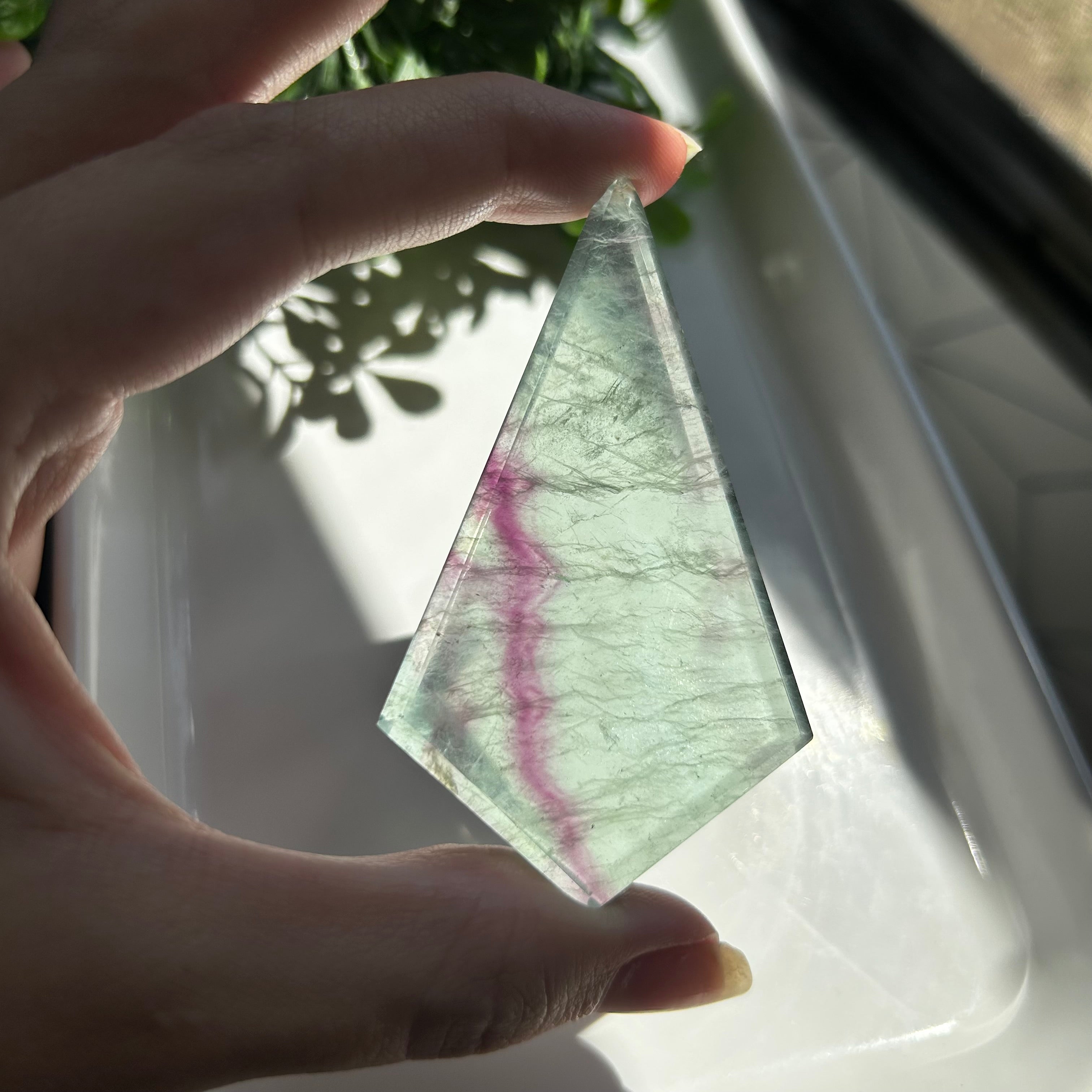 Rainbow Fluorite Diamond
