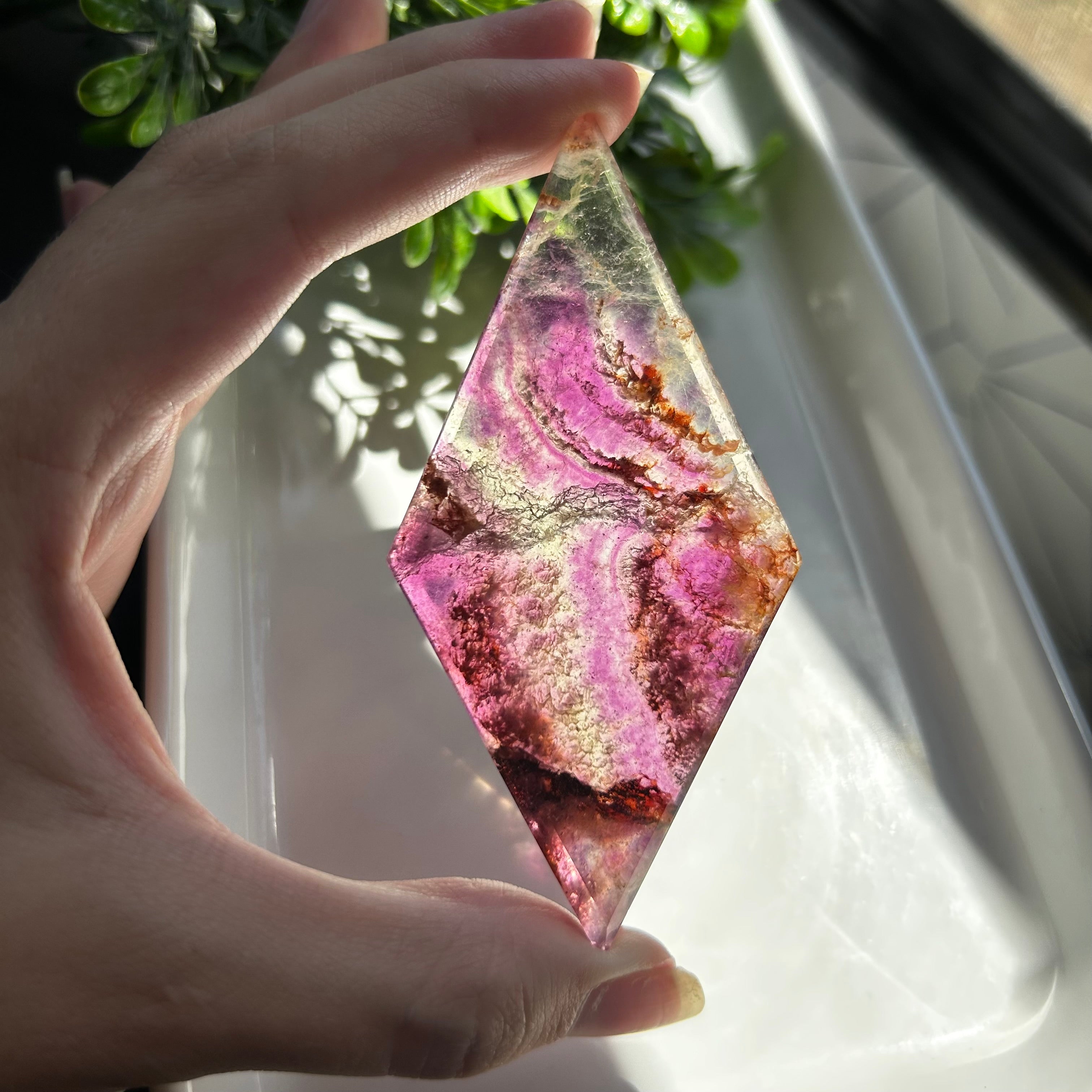 Rainbow Fluorite Diamond