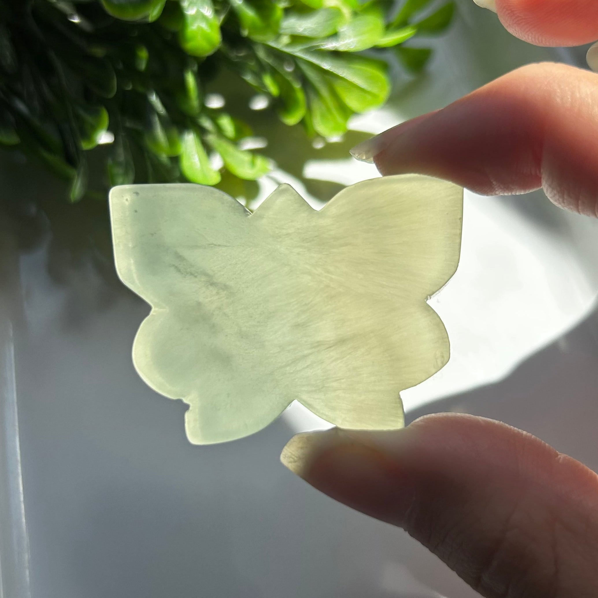 Yellow Fluorite Butterfly