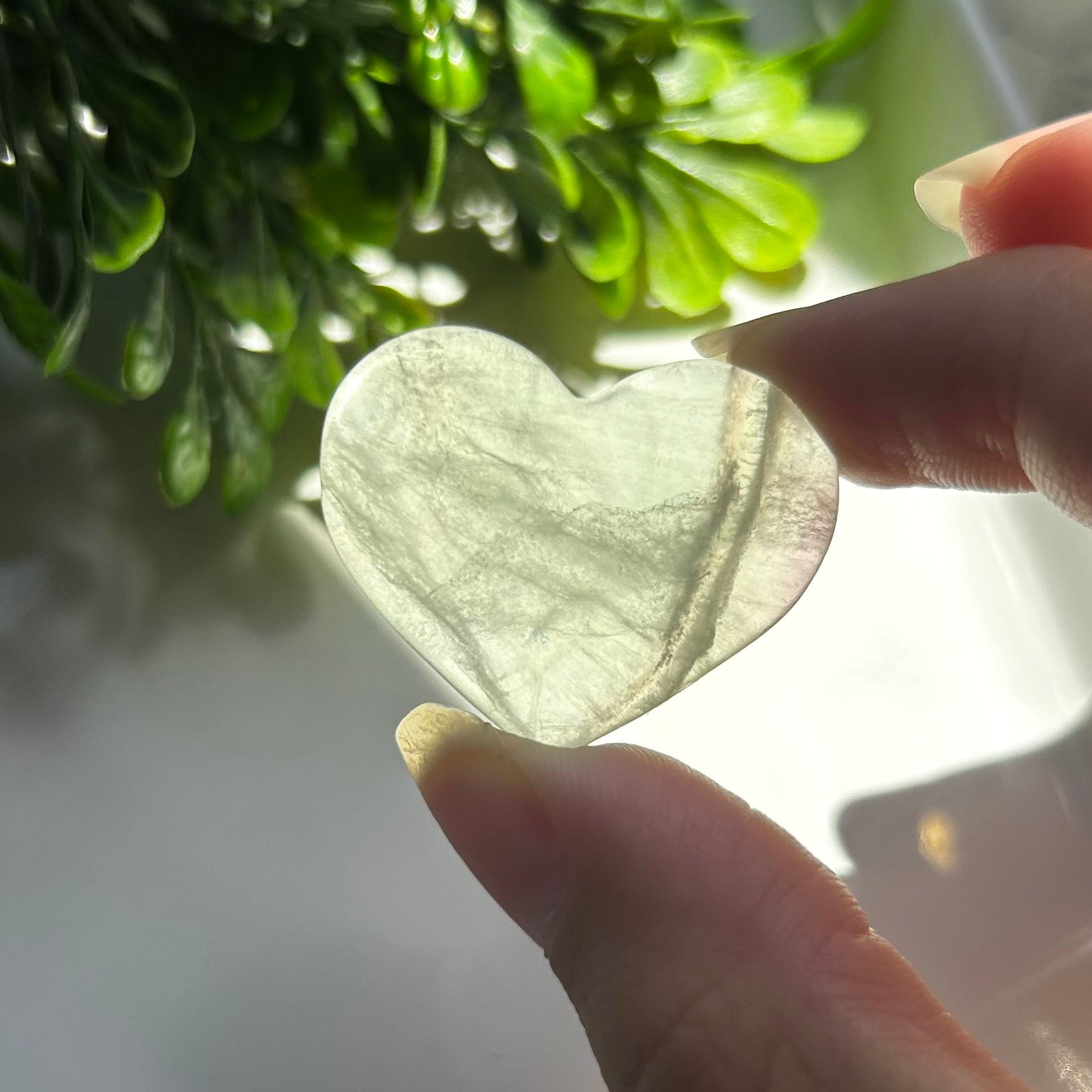 Yellow Fluorite Hearts