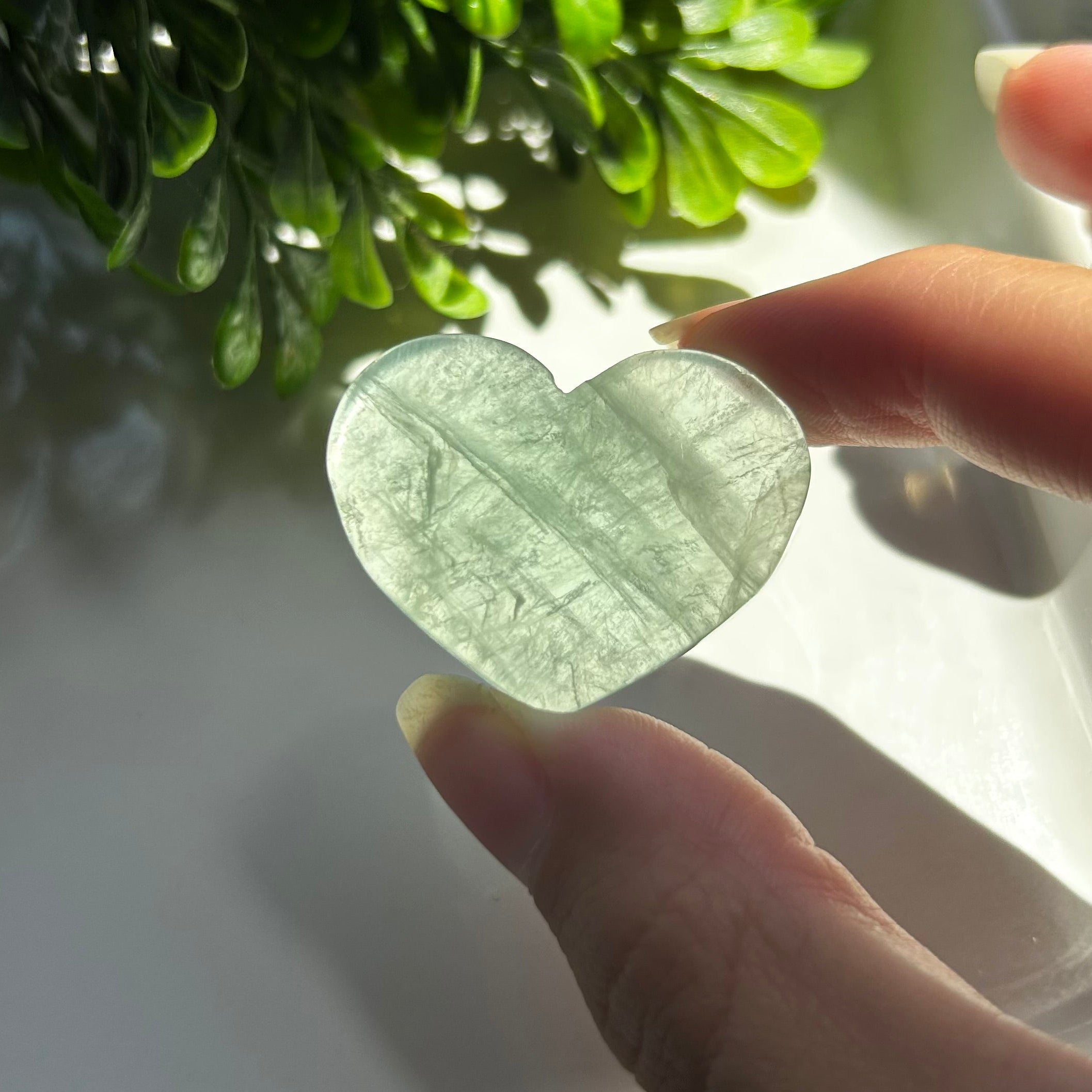 Yellow Fluorite Hearts